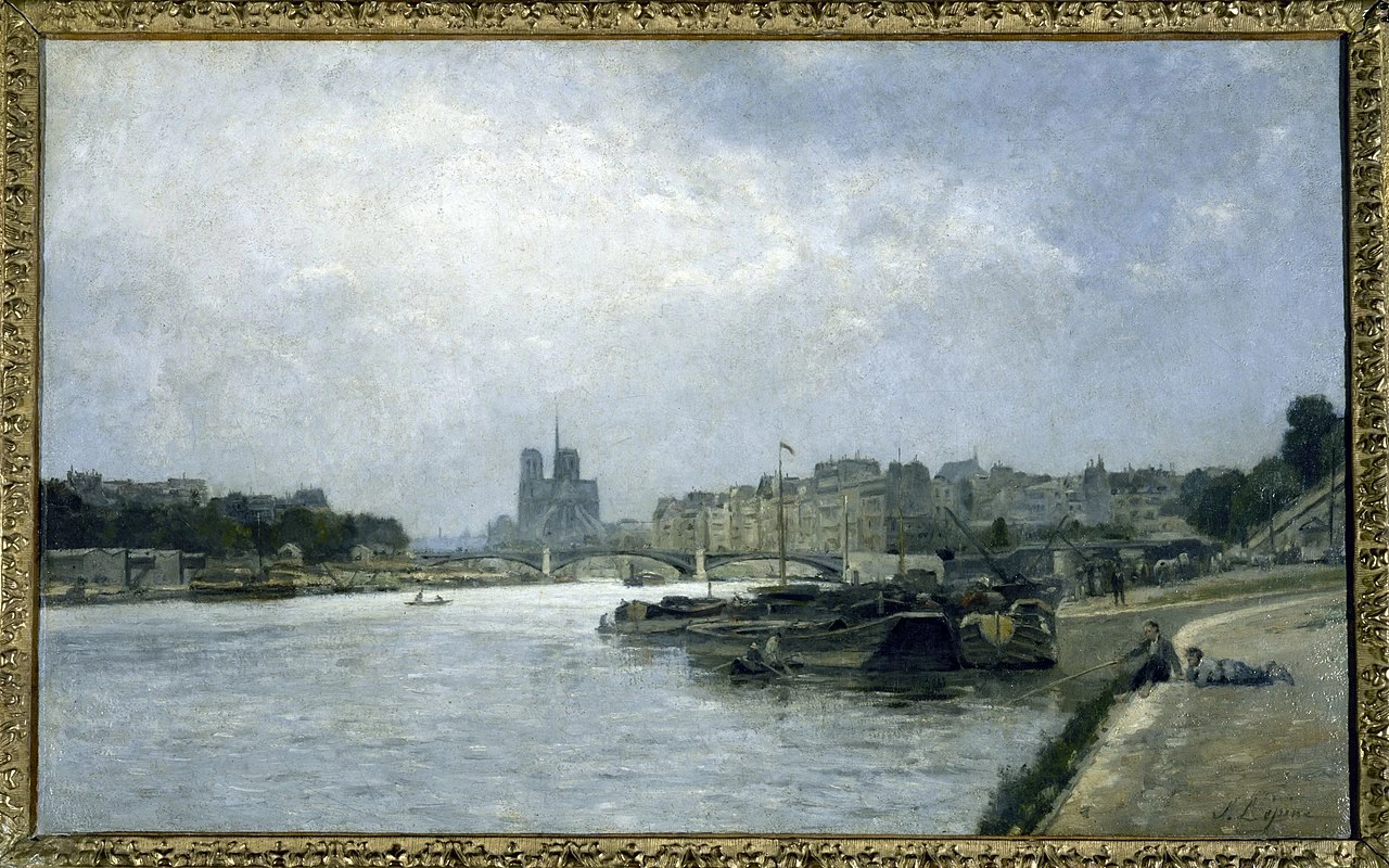 L'Île de la Cité e l'Île Saint - Louis viste dal Pont d'Austerlitz, Museo Carnavalet, Parigi